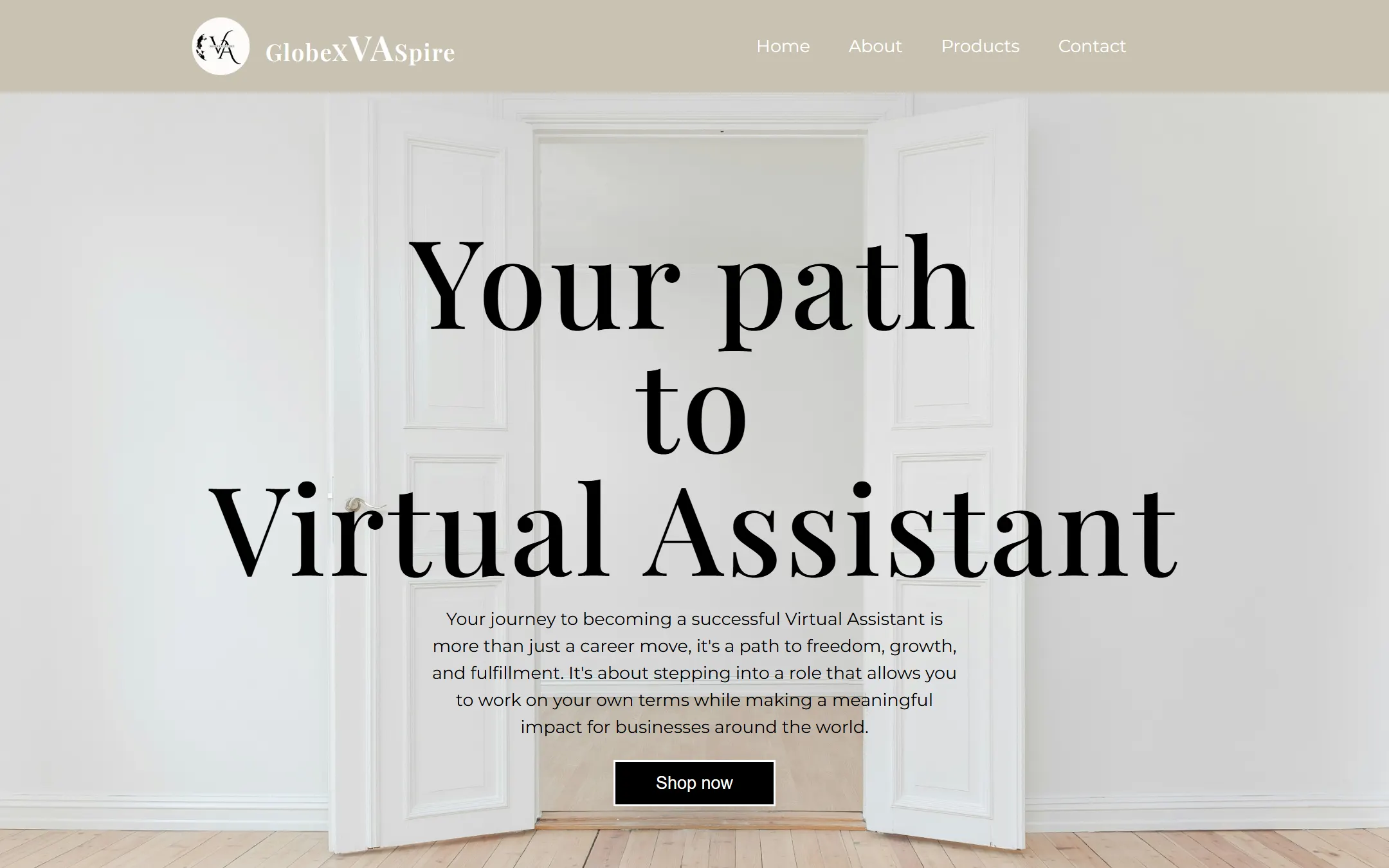 GlobeXVAspire — A virtual assistant agency, made legible in a week